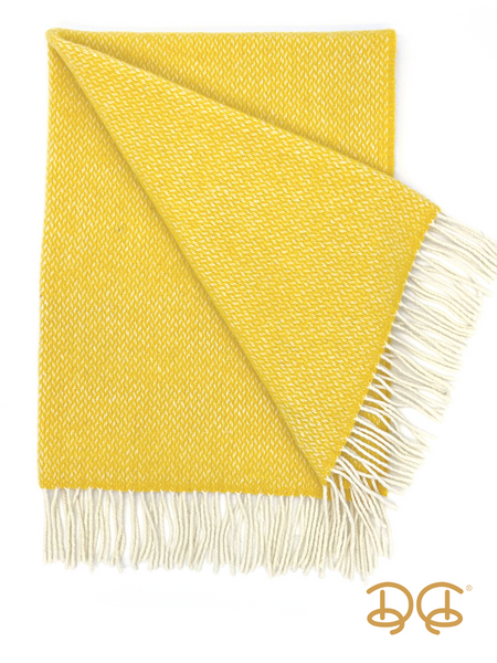 Baby Draper Merino Wool and Cashmere Blanket~Yellow