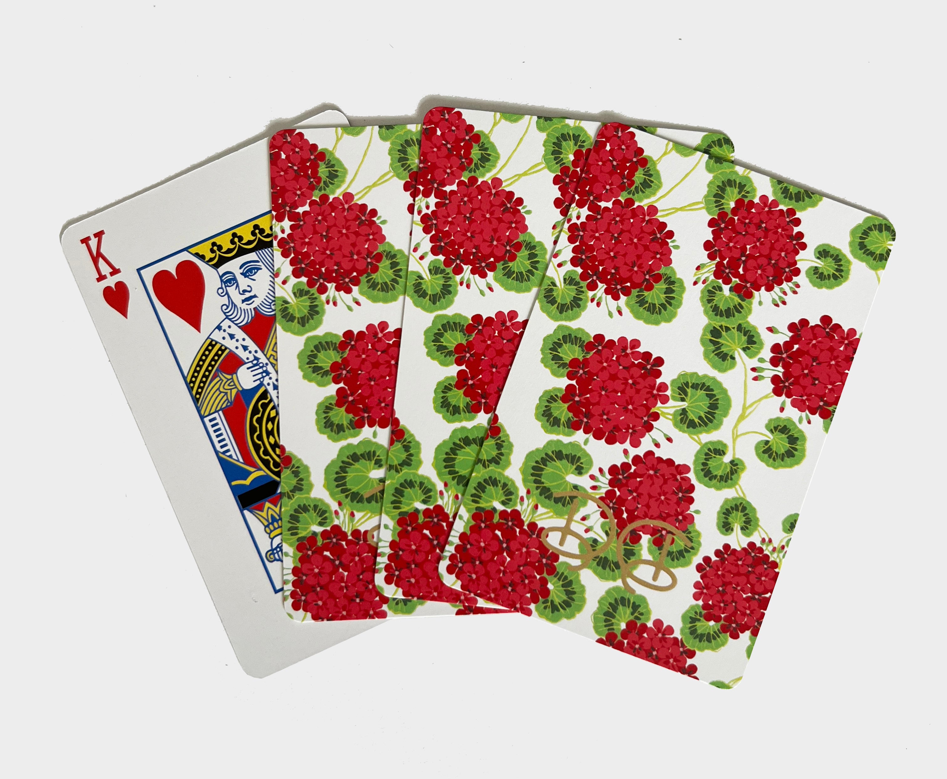 Geranium Playing Cards