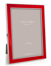 Silver Enamel Picture Frame