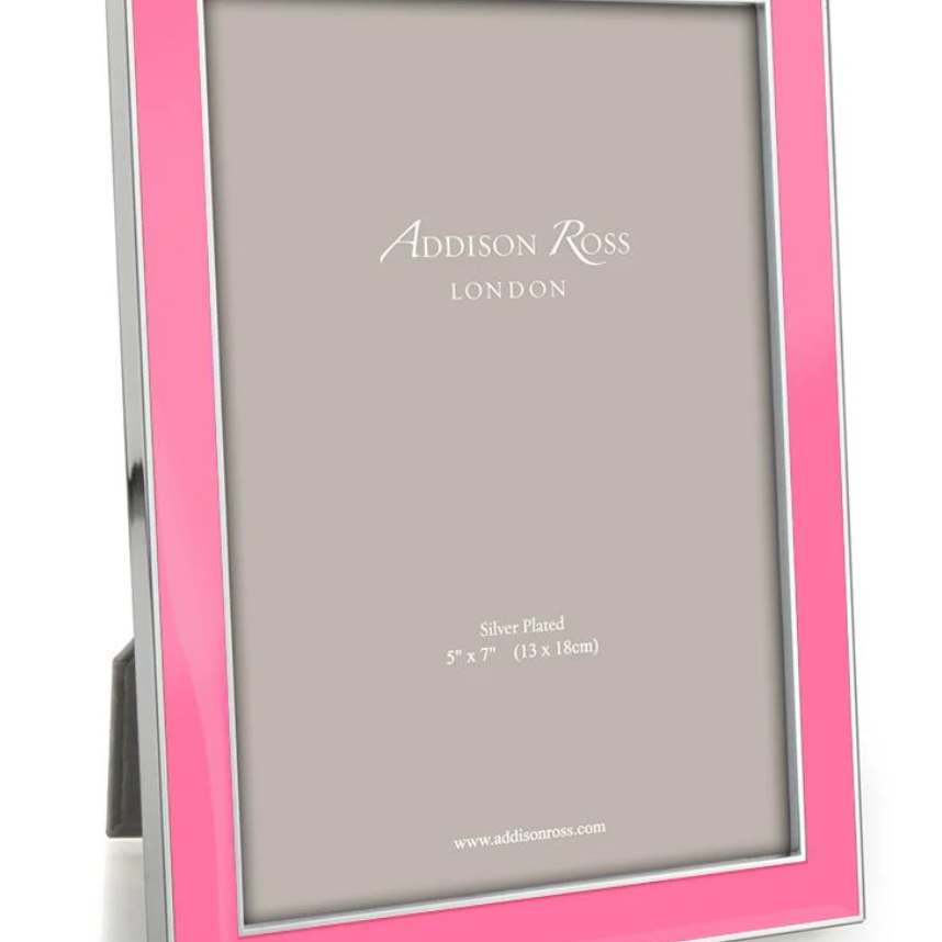 Silver Enamel Picture Frame