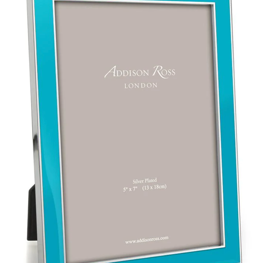 Silver Enamel Picture Frame