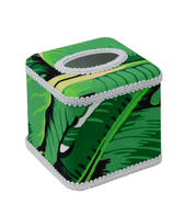 Draper Fabric Tissue Holder - Brazilliance Green